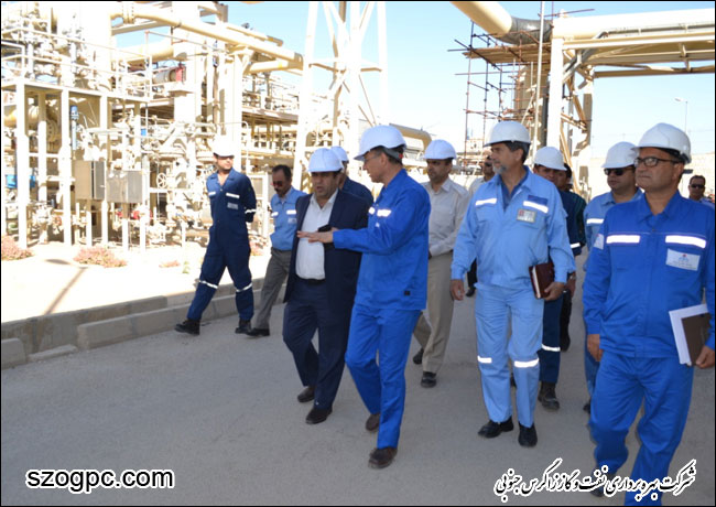 بازدید مدیر عامل شرکت بهره برداری نفت و گاز زاگرس جنوبی از منطقه عملیاتی نار و کنگان 6