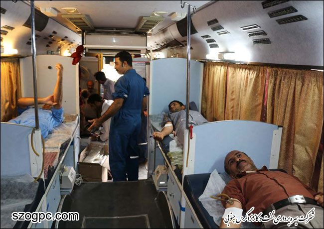 اهدای ۲۲ هزار سی سی خون توسط کارکنان منطقه عملیاتی سرخون و گشوی جنوبی شرکت بهره برداری نفت و گاز زاگرس جنوبی 2