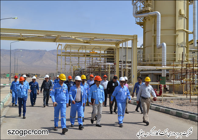 بازدید مهندس محمدی مدیر عملیات شرکت بهره برداری نفت و گاز زاگرس جنوبی از منطقه عملیاتی سروستان و سعادت آباد 6