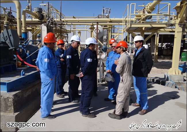 بازدید مدیر عامل شرکت بهره برداری نفت و گاز زاگرس جنوبی از منطقه عملیاتی پارسیان 5