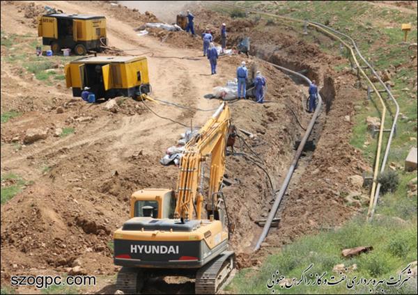 تعمیرات اساسی خط لوله ۴۸ اینچ منطقه عملیاتی نار و کنگان شرکت بهره برداری نفت و گاز زاگرس جنوبی با موفقیت انجام شد