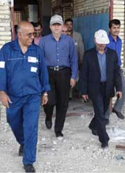 بازدید معاونان وزیر نفت از منطقه عملیاتی پارسیان