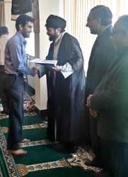 تجلیل از خادمین نماز در شرکت بهره برداری نفت و گاز زاگرس جنوبی