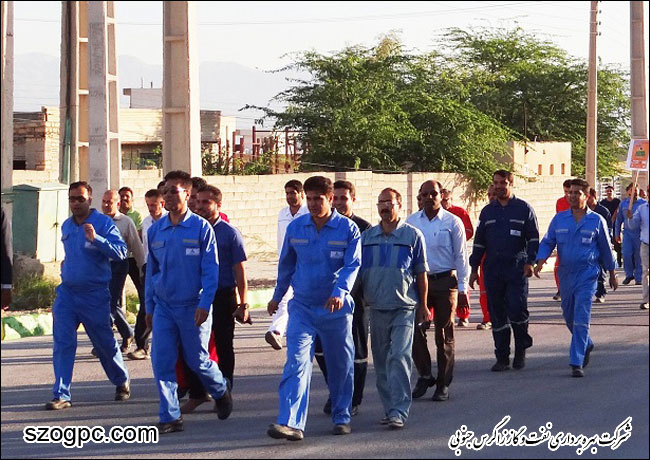 برگزاری همایش پیاده روی به مناسبت هفته سلامت درمنطقه عملیاتی پارسیان 2