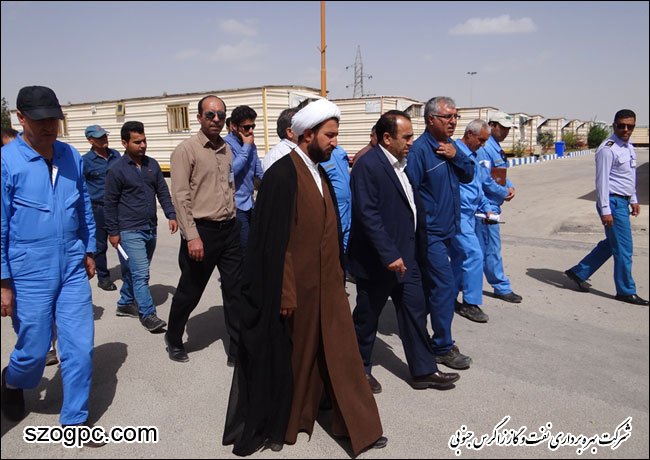 بازدید دکتر منتظری مدیرعامل شرکت بهره برداری نفت و گاز زاگرس جنوبی از منطقه عملیاتی پارسیان 4