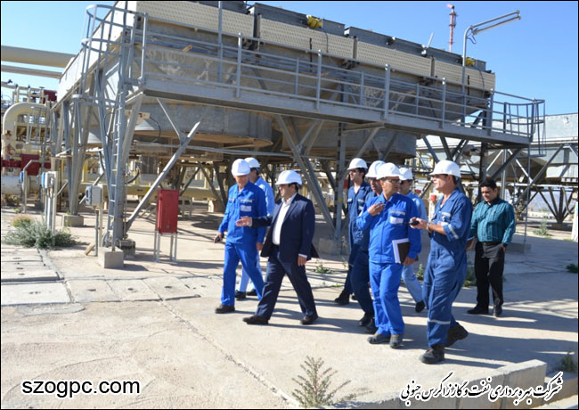 بازدید مدیر عامل شرکت بهره برداری نفت و گاز زاگرس جنوبی از منطقه عملیاتی نار و کنگان 3