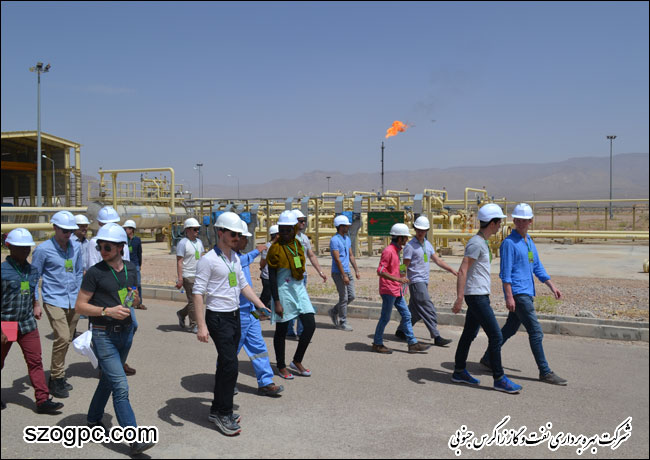بازدید جمعی از دانشجویان دانشگاه صنعتی شریف و دانشگاه Imperial College انگلستان از منطقه عملیاتی سروستان و سعادت آباد (گزارش تصویری)