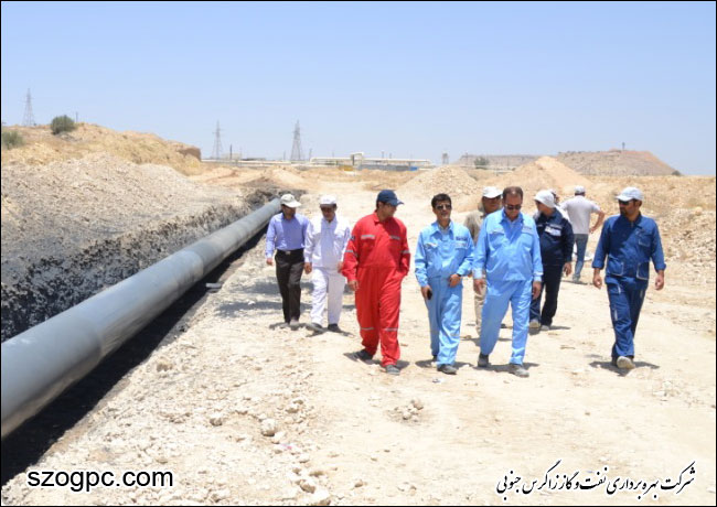 بازدید مدیرعامل شرکت بهره برداری نفت و گاز زاگرس جنوبی از منطقه عملیاتی نار و کنگان 4