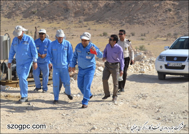 بازدید مدیرعامل شرکت بهره برداری نفت و گاز زاگرس جنوبی از منطقه عملیاتی نار و کنگان 2
