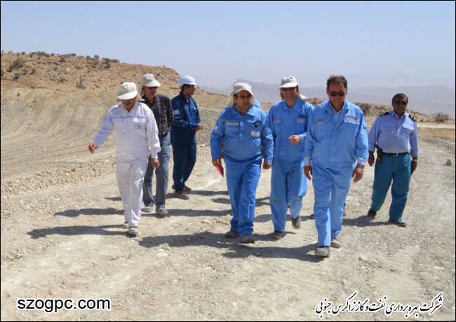 بازدید مدیرعامل شرکت بهره برداری نفت و گاز زاگرس جنوبی از منطقه عملیاتی نار و کنگان 3