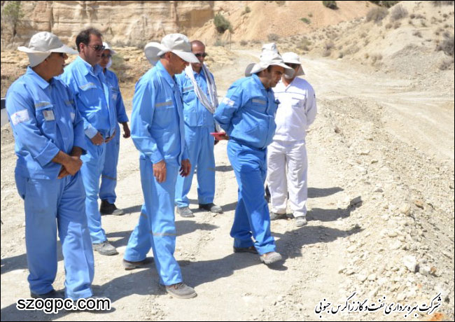 بازدید مدیرعامل شرکت بهره برداری نفت و گاز زاگرس جنوبی از منطقه عملیاتی نار و کنگان 4