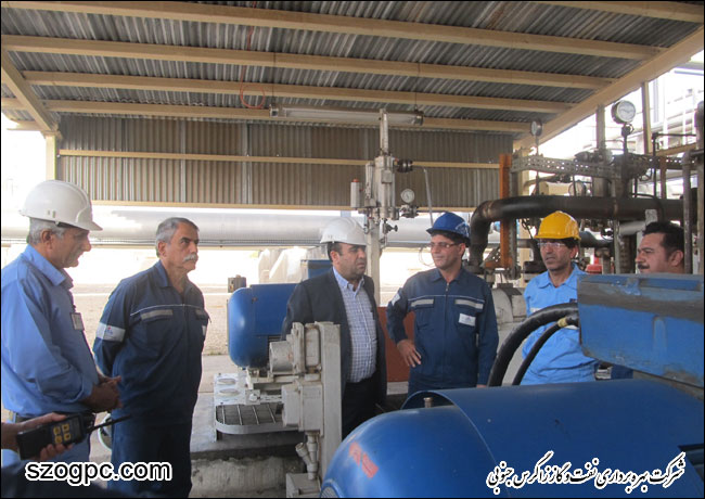 بازدید مدیرعامل شرکت بهره برداری نفت و گاز زاگرس جنوبی از منطقه عملیاتی آغار و دالان 2