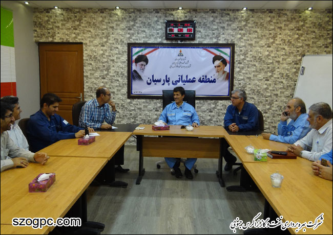 بازدید مدیر عملیات شرکت بهره برداری نفت و گاز زاگرس جنوبی از منطقه عملیاتی پارسیان 5