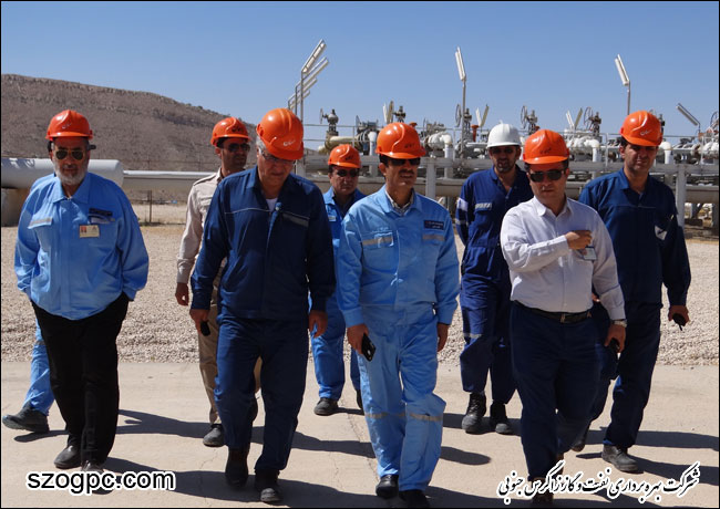 بازدید مدیر عملیات شرکت بهره برداری نفت و گاز زاگرس جنوبی از منطقه عملیاتی پارسیان 3
