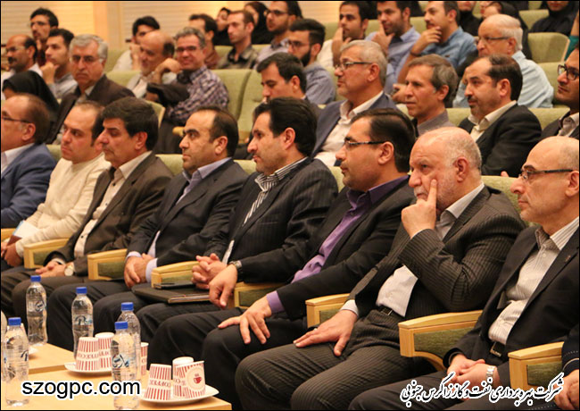 مهندس زنگنه وزیر نفت در جمع مدیران واحد های صنعت نفت فارس ، اساتید و دانشجویان دانشکده نفت شیراز 1