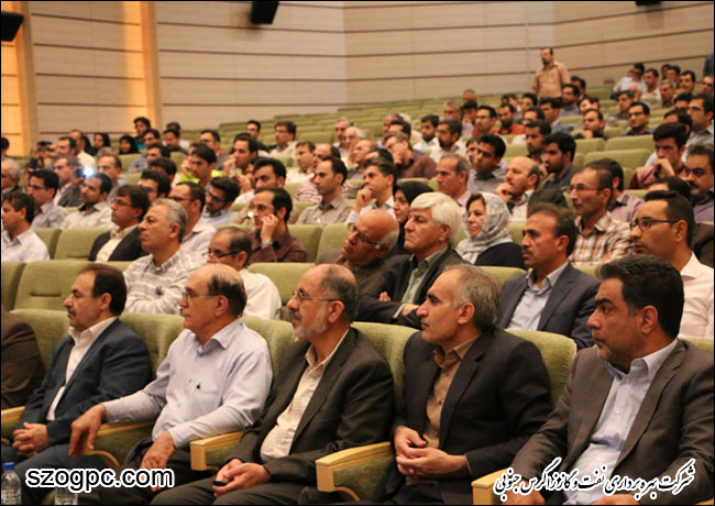 مهندس زنگنه وزیر نفت در جمع مدیران واحد های صنعت نفت فارس ، اساتید و دانشجویان دانشکده نفت شیراز 9