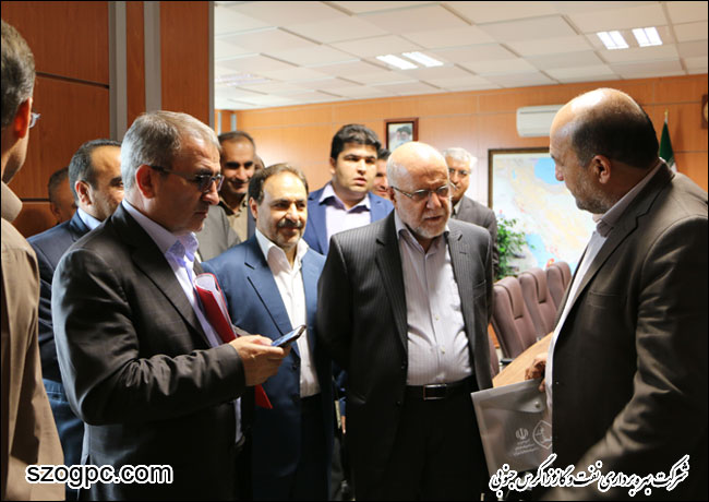 بازدید مهندس بیژن زنگنه وزیر نفت از ستاد شرکت بهره برداری نفت و گاز زاگرس جنوبی 4
