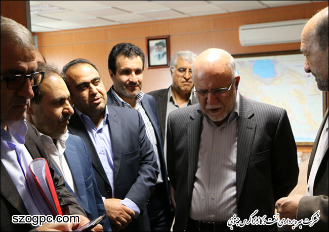 بازدید مهندس بیژن زنگنه وزیر نفت از ستاد شرکت بهره برداری نفت و گاز زاگرس جنوبی 5