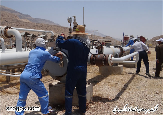عملیات توپک رانی هوشمند بر روی خطوط لوله میادین گازی وراوی و هما در منطقه عملیاتی پارسیان 2