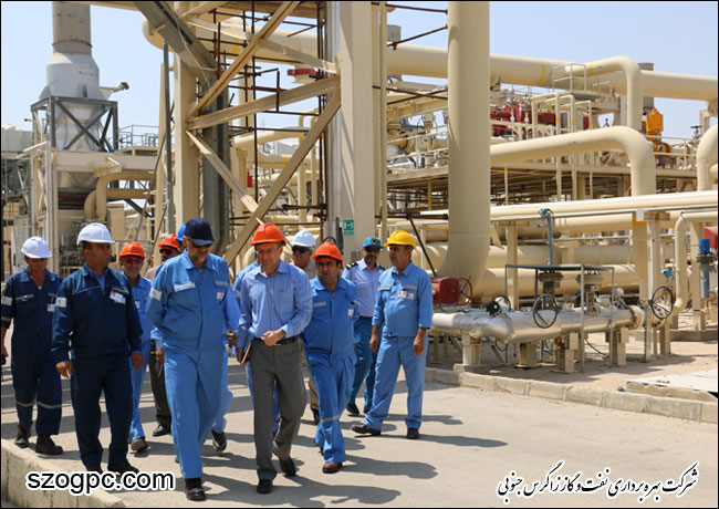 بازدید مهندس سلبعلی کریمی مدیر عامل شرکت نفت مناطق مرکزی ایران از منطقه عملیاتی نار و کنگان 8