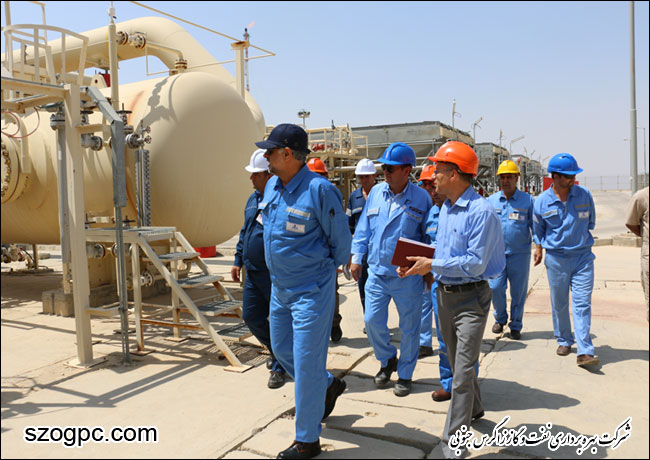 بازدید مهندس سلبعلی کریمی مدیر عامل شرکت نفت مناطق مرکزی ایران از منطقه عملیاتی نار و کنگان 9