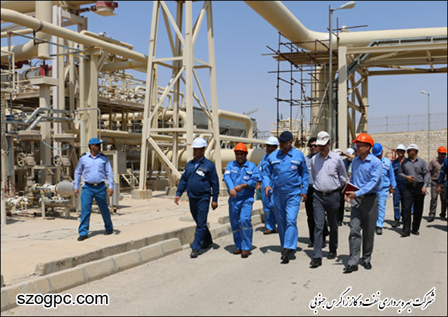 بازدید مهندس سلبعلی کریمی مدیر عامل شرکت نفت مناطق مرکزی ایران از منطقه عملیاتی نار و کنگان 13