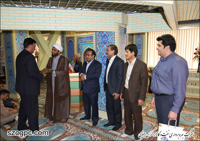 تجلیل از جانباز سرافراز شاغل در ستاد شرکت بهره برداری نفت و گاز زاگرس جنوبی 6