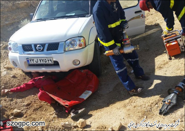 برگزاری مانور امداد و نجات در منطقه عملیاتی نار و کنگان شرکت بهره برداری نفت و گاز زاگرس جنوبی 1