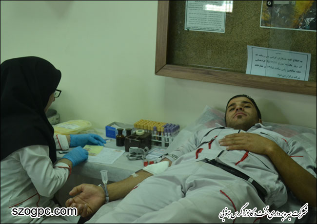 اهدای ۲۸ هزار و ۵۰۰ سی سی خون توسط کارکنان منطقه عملیاتی سروستان و سعادت آباد 1