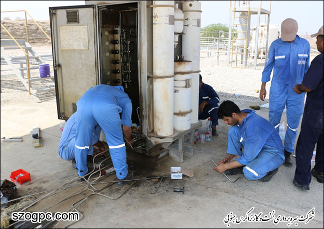 تعمیرات اساسی تسهیلات سرچاهی منطقه عملیاتی سرخون و گشوی جنوبی 8