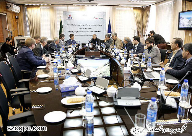 میان شرکت ملی نفت ایران و تاتنفت روسیه، تفاهمنامه مطالعاتی میدان دهلران امضا شد