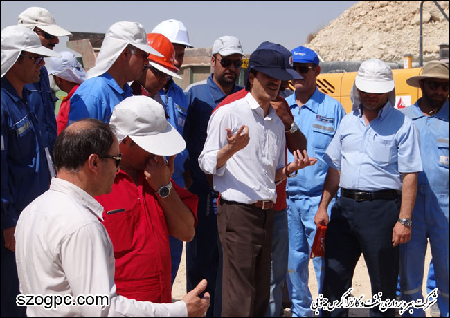 بازدید مدیر عملیات شرکت بهره برداری نفت و گاز زاگرس جنوبی از منطقه عملیاتی پارسیان 2