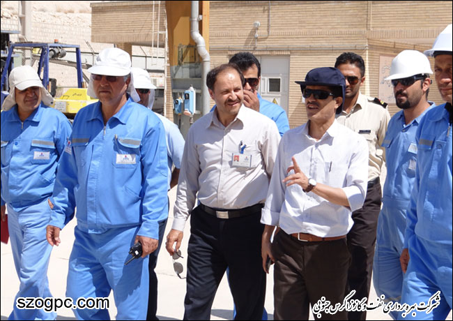بازدید مدیر عملیات شرکت بهره برداری نفت و گاز زاگرس جنوبی از منطقه عملیاتی پارسیان 5