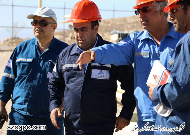 بازدید مدیرعامل شرکت بهره برداری نفت و گاز زاگرس جنوبی از منطقه عملیاتی پارسیان 2