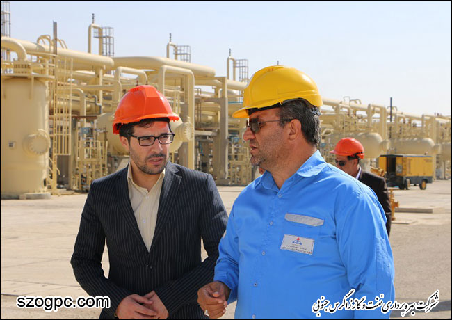 بازدید سرپرست حراست شرکت نفت مناطق مرکزی ایران از مناطق عملیاتی شرکت بهره برداری نفت و گاز زاگرس جنوبی