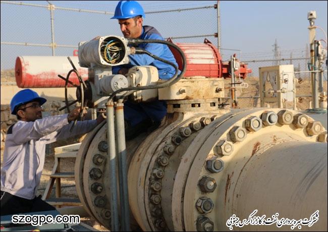 تعمیرات اضطراری ایستگاه تقویت فشار گاز نار منطقه عملیاتی نار و کنگان 7