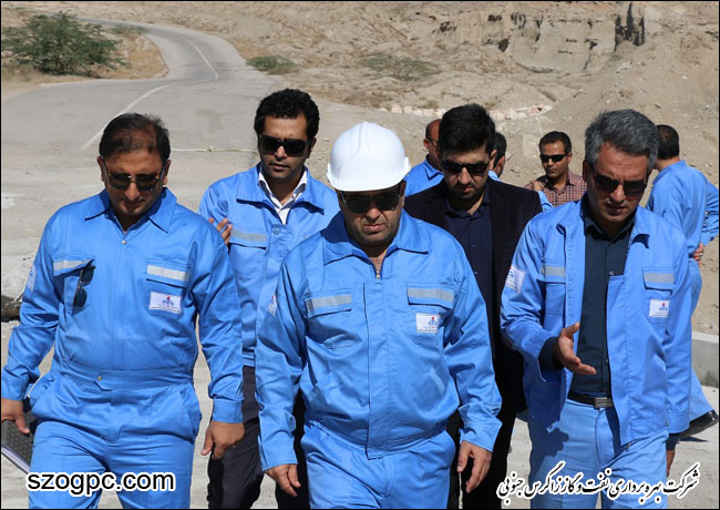 بازدید دکتر غلامحسین منتظری مدیر عامل شرکت بهره برداری نفت و گاز زاگرس جنوبی از منطقه عملیاتی سرخون و گشوی جنوبی 7