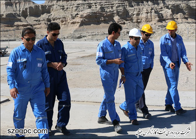بازدید دکتر غلامحسین منتظری مدیر عامل شرکت بهره برداری نفت و گاز زاگرس جنوبی از منطقه عملیاتی سرخون و گشوی جنوبی 9