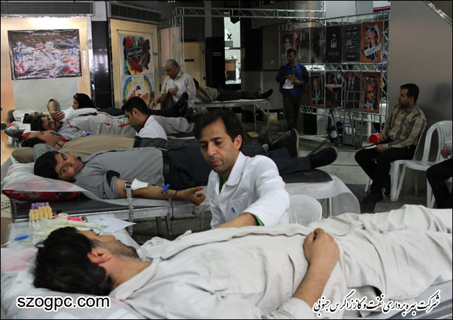 اهداء ۱۴۵ هزار سی سی خون توسط کارکنان ستاد و منطقه عملیاتی آغار و دالان شرکت بهره برداری نفت وگاز زاگرس جنوبی 1
