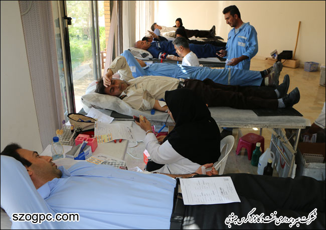 اهداء ۱۴۵ هزار سی سی خون توسط کارکنان ستاد و منطقه عملیاتی آغار و دالان شرکت بهره برداری نفت وگاز زاگرس جنوبی 10