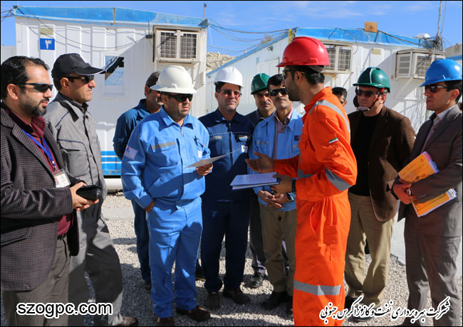 بازدید دکتر غلامحسین منتظری مدیر عامل شرکت بهره برداری نفت و گاز زاگرس جنوبی از منطقه عملیاتی آغار و دالان 2