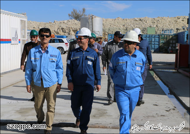 بازدید دکتر غلامحسین منتظری مدیر عامل شرکت بهره برداری نفت و گاز زاگرس جنوبی از منطقه عملیاتی آغار و دالان (گزارش تصویری)