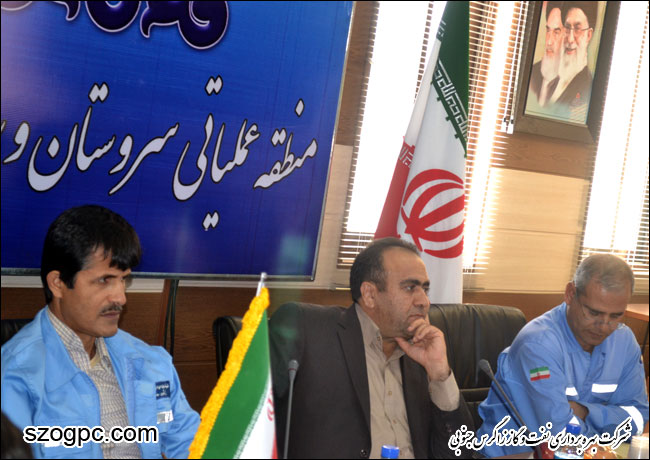 بازدید مدیر عامل شرکت بهره برداری نفت و گاز زاگرس جنوبی از منطقه عملیاتی سروستان و سعادت آباد 1