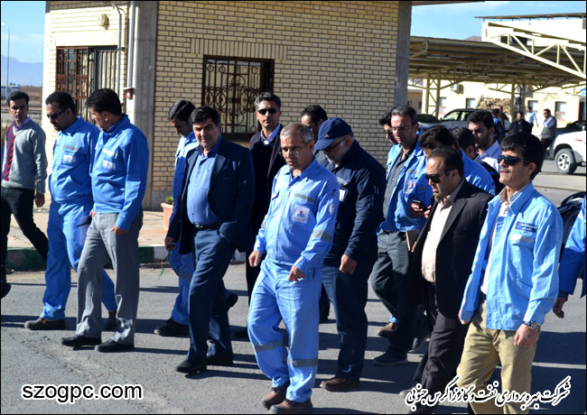 بازدید مدیر عامل شرکت بهره برداری نفت و گاز زاگرس جنوبی از منطقه عملیاتی سروستان و سعادت آباد 3
