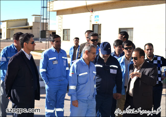 بازدید مدیر عامل شرکت بهره برداری نفت و گاز زاگرس جنوبی از منطقه عملیاتی سروستان و سعادت آباد 5