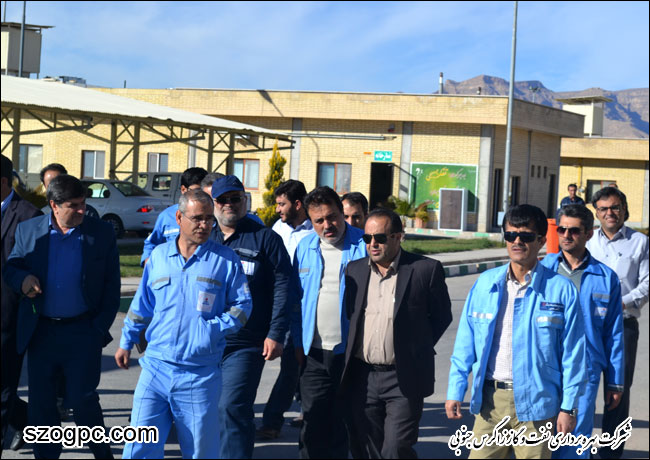 بازدید مدیر عامل شرکت بهره برداری نفت و گاز زاگرس جنوبی از منطقه عملیاتی سروستان و سعادت آباد