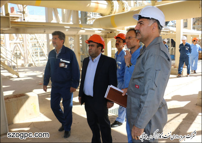 بازدید مدیر عامل شرکت بهره برداری نفت و گاز زاگرس جنوبی از منطقه عملیاتی نار و کنگان 7