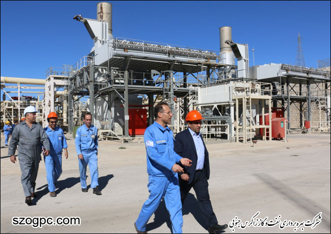 بازدید مدیر عامل شرکت بهره برداری نفت و گاز زاگرس جنوبی از منطقه عملیاتی نار و کنگان