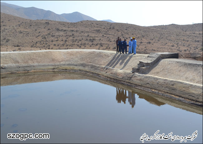 احداث حوضچه تبخیری پساب های صنعتی در مرکز تفکیک آغار شرکت بهره برداری نفت و گاز زاگرس جنوبی