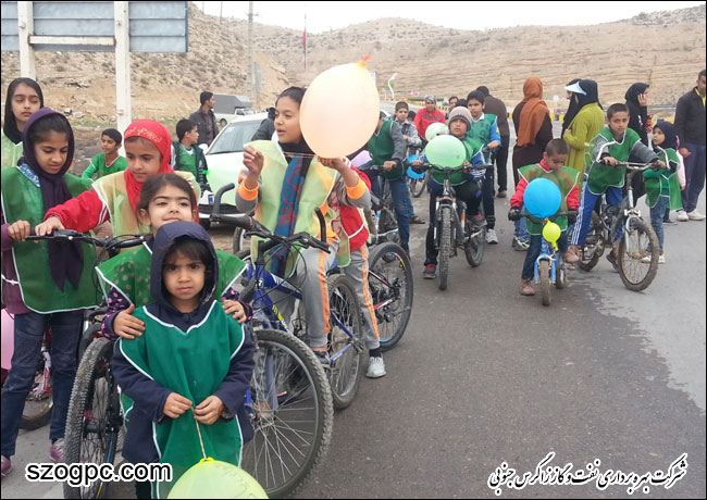 همایش دوچرخه سواری و پیاده روی خانوادگی به مناسبت هفته هوای پاک در شهرستان جم 3